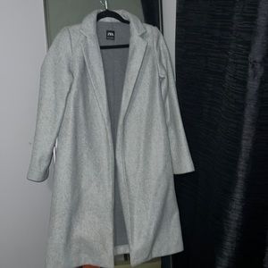 ZARA- Gray long trench coat